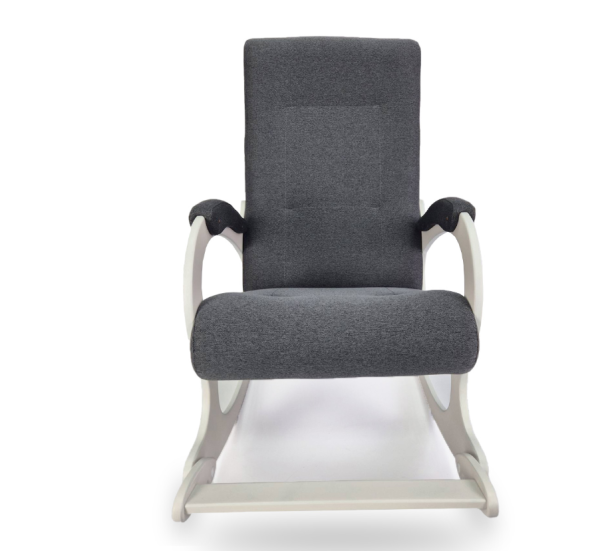 Кресло-качалка Бастион 2 Memory 15 с белыми ногами, максимальная нагрузка 150 кг.